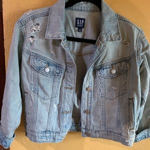 Crop destroyed demon jacket